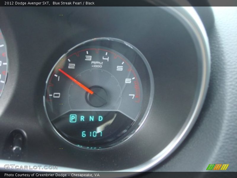 Blue Streak Pearl / Black 2012 Dodge Avenger SXT