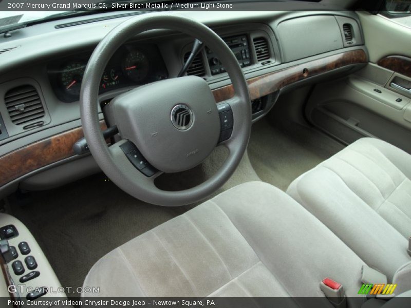 Silver Birch Metallic / Medium Light Stone 2007 Mercury Grand Marquis GS