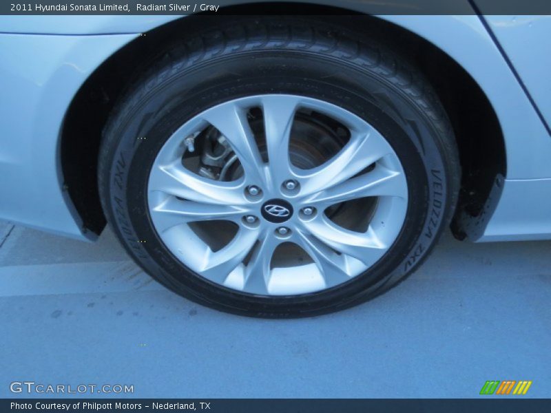 Radiant Silver / Gray 2011 Hyundai Sonata Limited