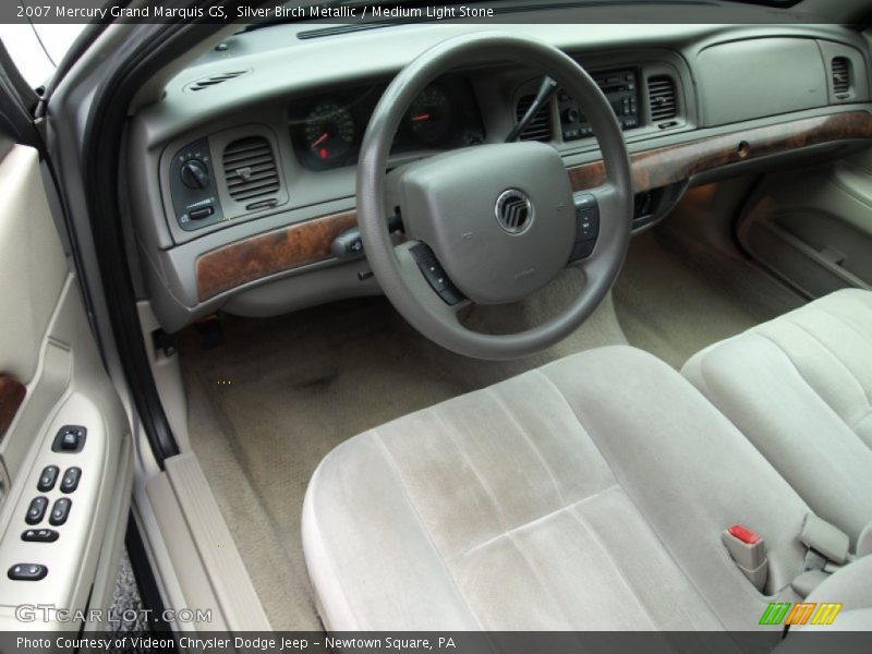 Silver Birch Metallic / Medium Light Stone 2007 Mercury Grand Marquis GS