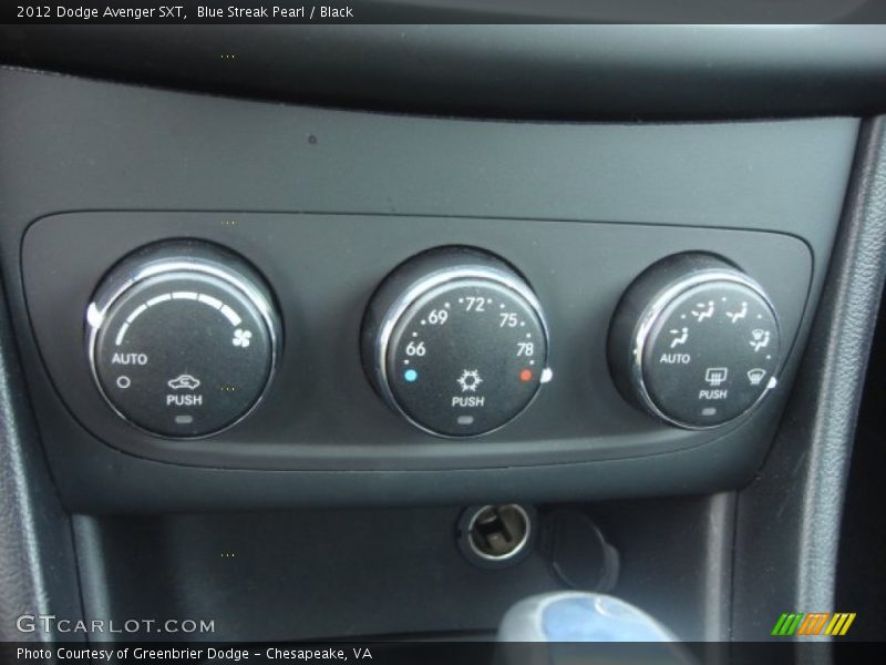 Blue Streak Pearl / Black 2012 Dodge Avenger SXT