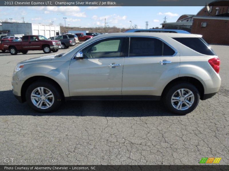 Champagne Silver Metallic / Jet Black 2013 Chevrolet Equinox LTZ