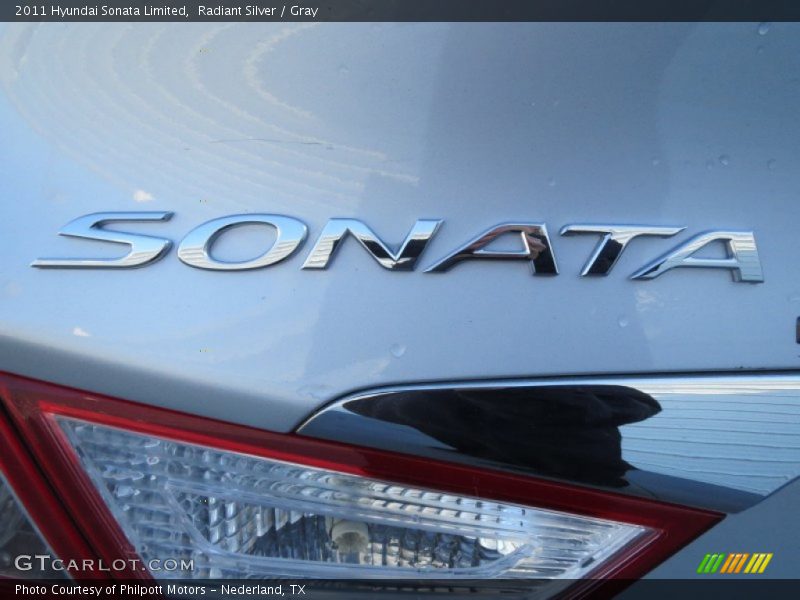 Radiant Silver / Gray 2011 Hyundai Sonata Limited