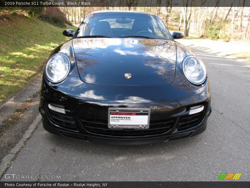 Black / Black 2009 Porsche 911 Turbo Coupe