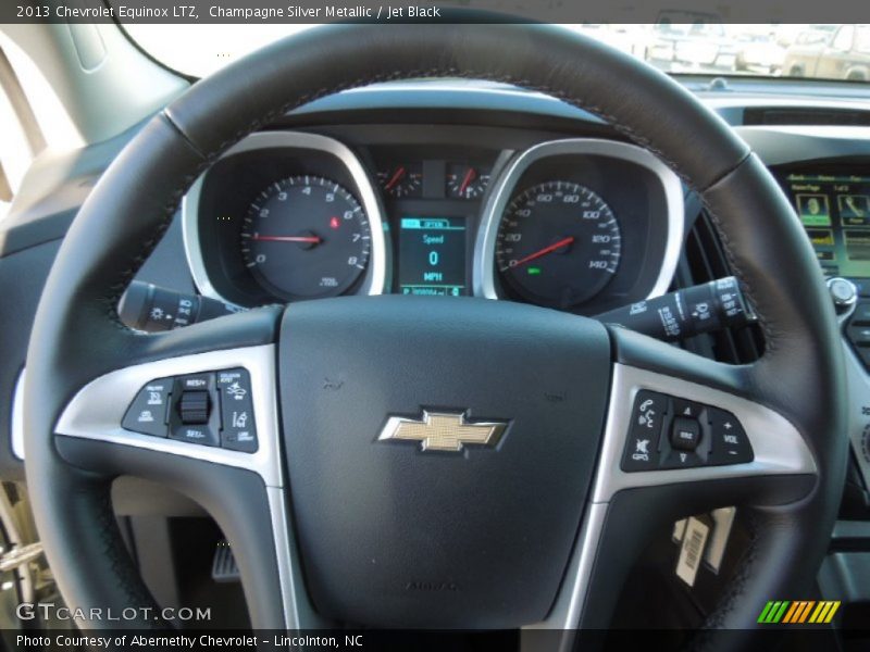 Champagne Silver Metallic / Jet Black 2013 Chevrolet Equinox LTZ