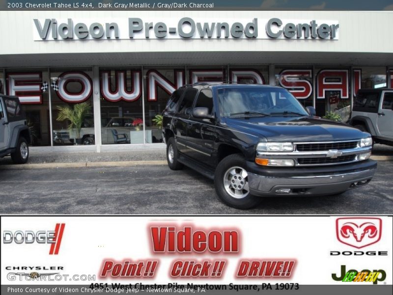 Dark Gray Metallic / Gray/Dark Charcoal 2003 Chevrolet Tahoe LS 4x4