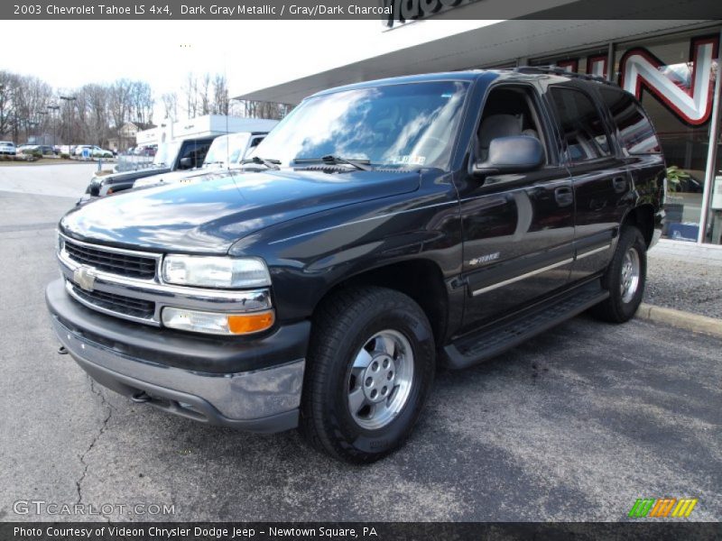 Dark Gray Metallic / Gray/Dark Charcoal 2003 Chevrolet Tahoe LS 4x4