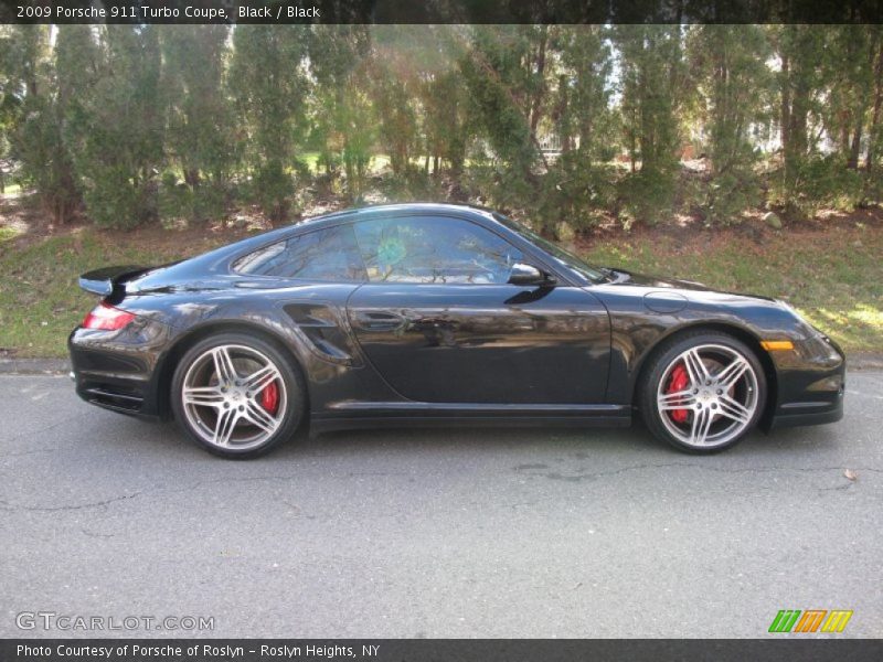 Black / Black 2009 Porsche 911 Turbo Coupe