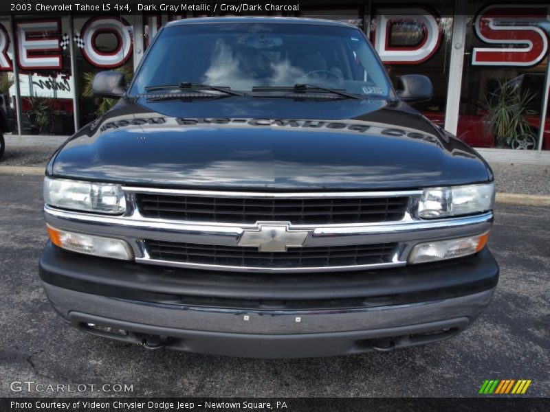 Dark Gray Metallic / Gray/Dark Charcoal 2003 Chevrolet Tahoe LS 4x4