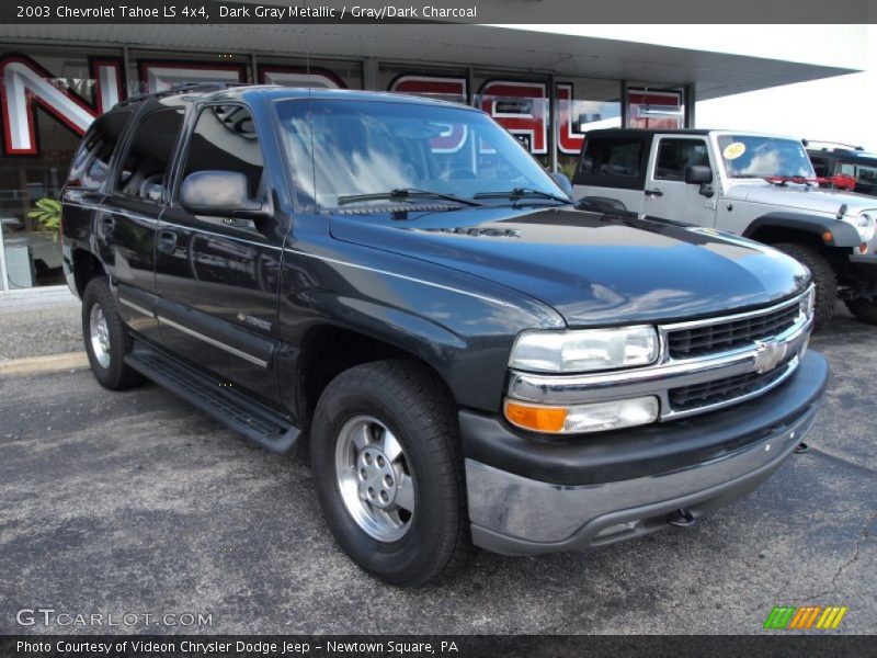 Dark Gray Metallic / Gray/Dark Charcoal 2003 Chevrolet Tahoe LS 4x4