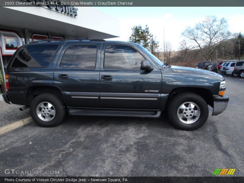 Dark Gray Metallic / Gray/Dark Charcoal 2003 Chevrolet Tahoe LS 4x4