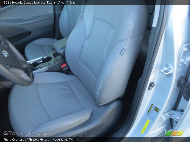 Radiant Silver / Gray 2011 Hyundai Sonata Limited