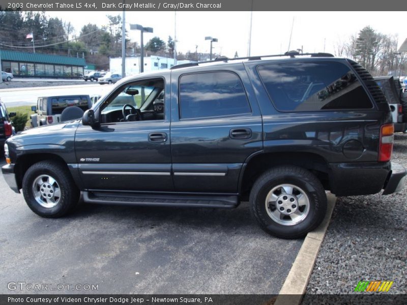 Dark Gray Metallic / Gray/Dark Charcoal 2003 Chevrolet Tahoe LS 4x4