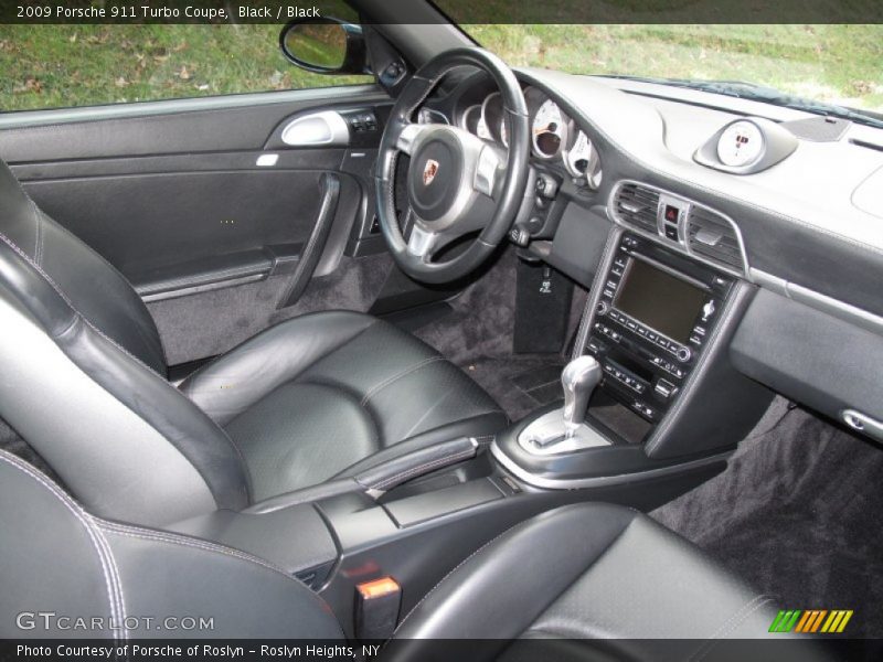 Black / Black 2009 Porsche 911 Turbo Coupe