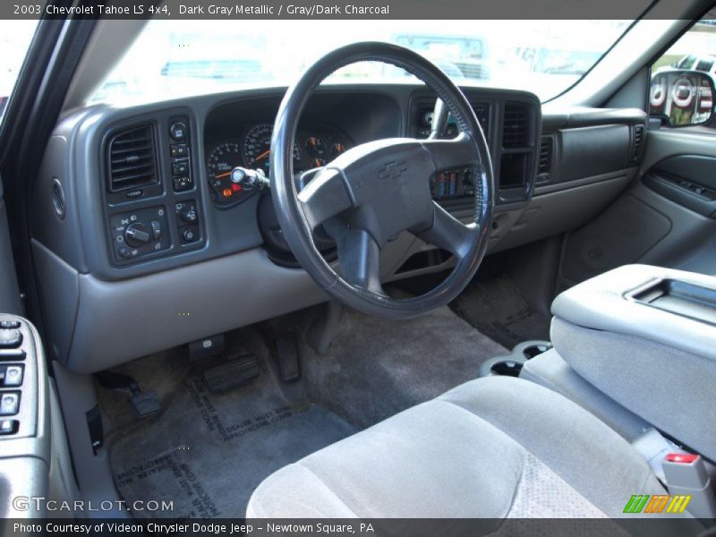 Dark Gray Metallic / Gray/Dark Charcoal 2003 Chevrolet Tahoe LS 4x4