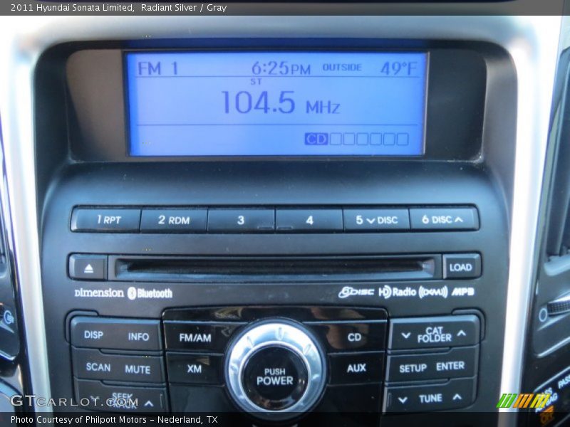 Radiant Silver / Gray 2011 Hyundai Sonata Limited