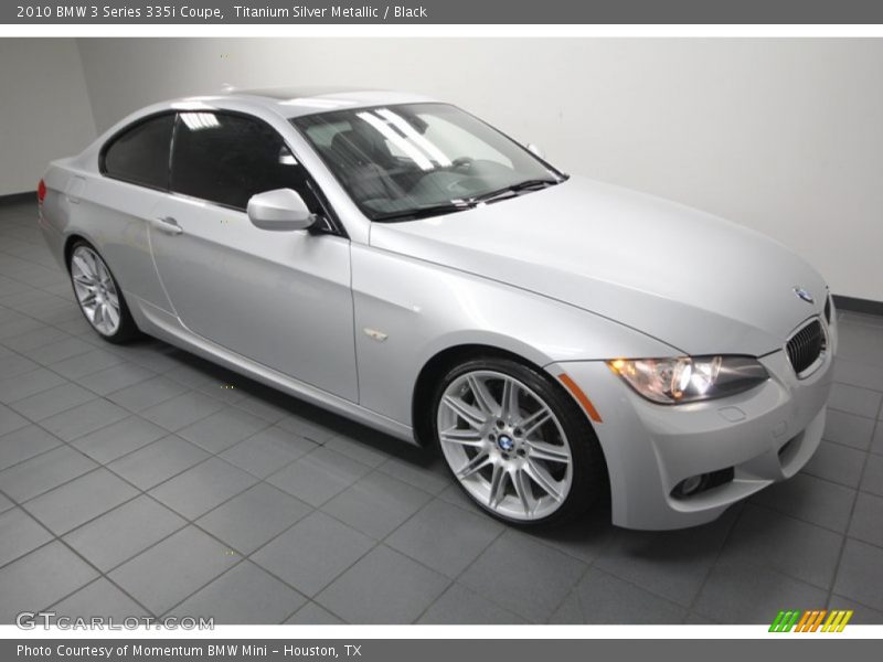 Titanium Silver Metallic / Black 2010 BMW 3 Series 335i Coupe