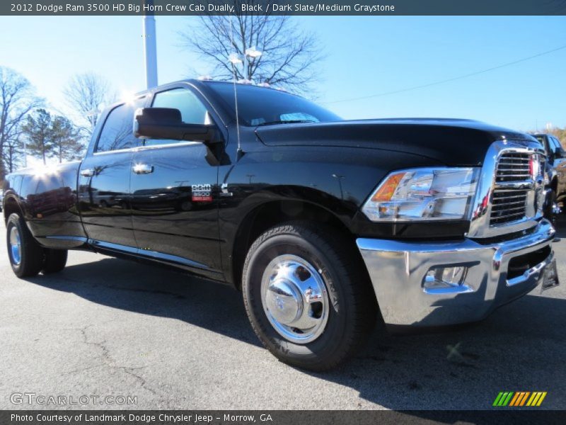 Front 3/4 View of 2012 Ram 3500 HD Big Horn Crew Cab Dually