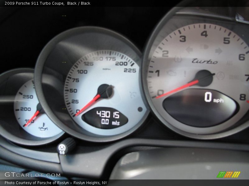 Black / Black 2009 Porsche 911 Turbo Coupe