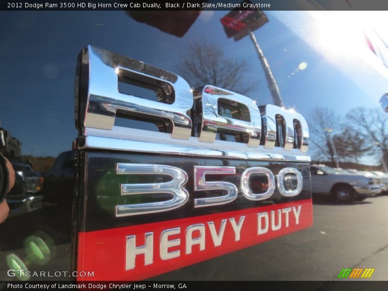 Black / Dark Slate/Medium Graystone 2012 Dodge Ram 3500 HD Big Horn Crew Cab Dually