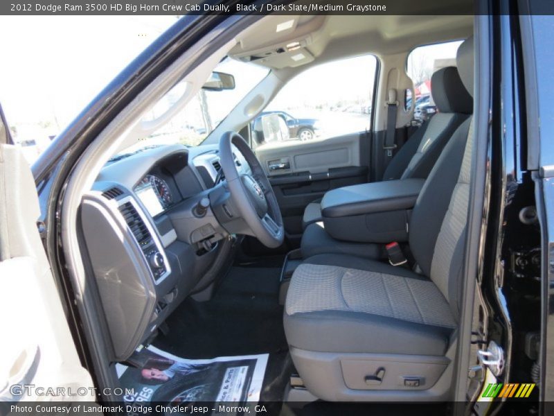 Black / Dark Slate/Medium Graystone 2012 Dodge Ram 3500 HD Big Horn Crew Cab Dually