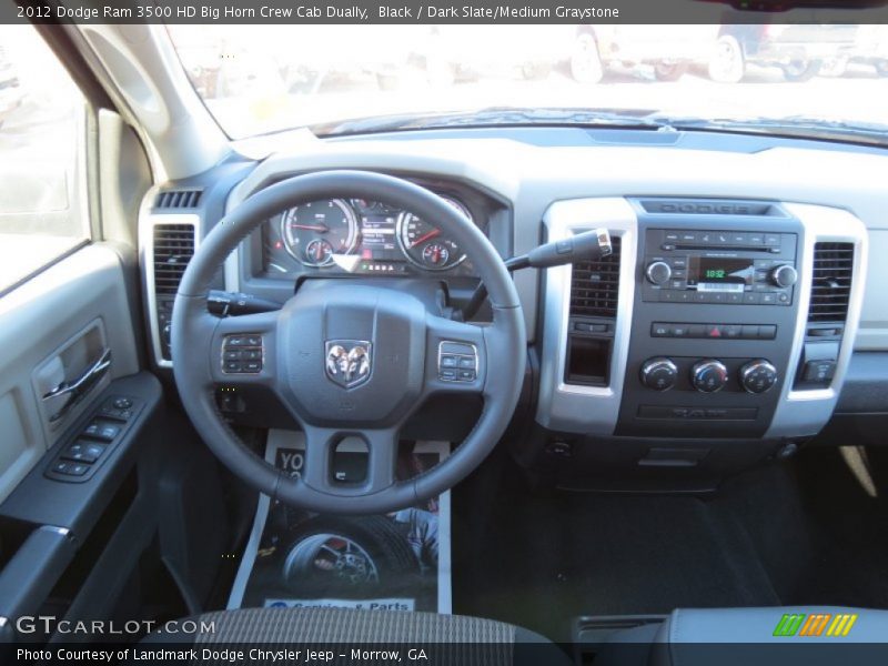 Black / Dark Slate/Medium Graystone 2012 Dodge Ram 3500 HD Big Horn Crew Cab Dually