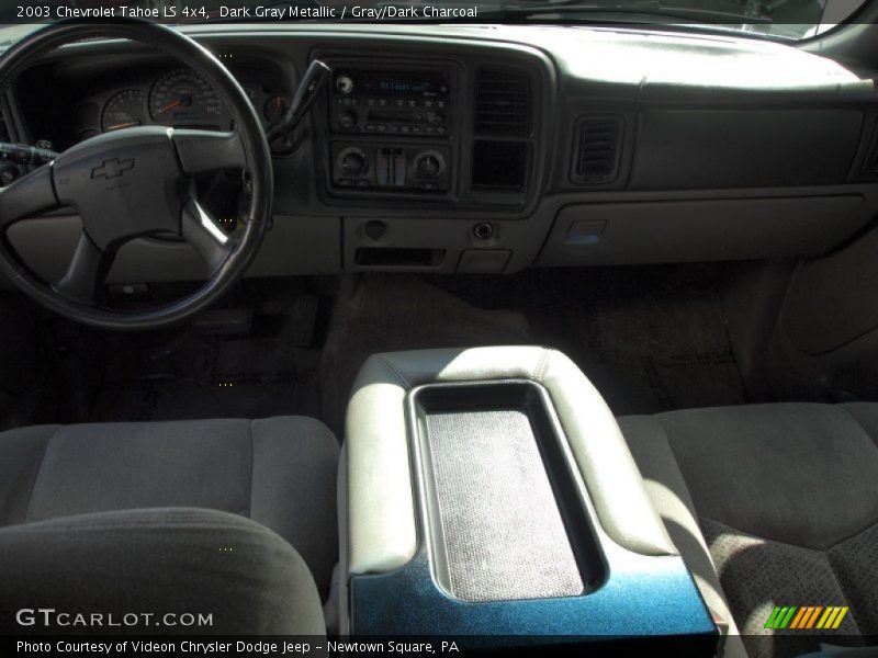 Dark Gray Metallic / Gray/Dark Charcoal 2003 Chevrolet Tahoe LS 4x4