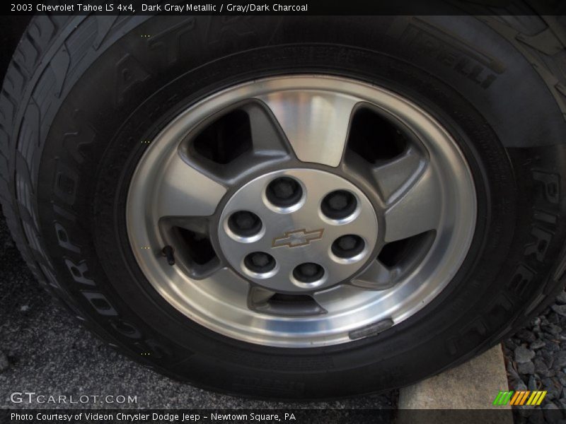 Dark Gray Metallic / Gray/Dark Charcoal 2003 Chevrolet Tahoe LS 4x4