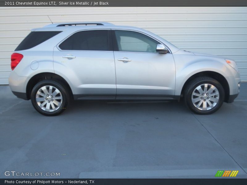 Silver Ice Metallic / Jet Black 2011 Chevrolet Equinox LTZ