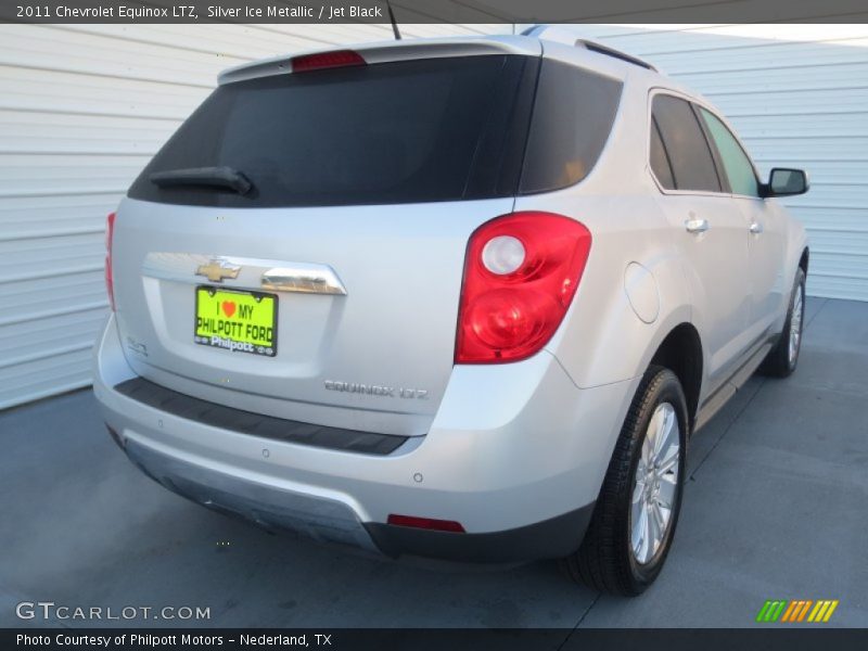 Silver Ice Metallic / Jet Black 2011 Chevrolet Equinox LTZ