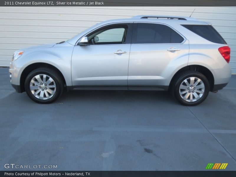 Silver Ice Metallic / Jet Black 2011 Chevrolet Equinox LTZ