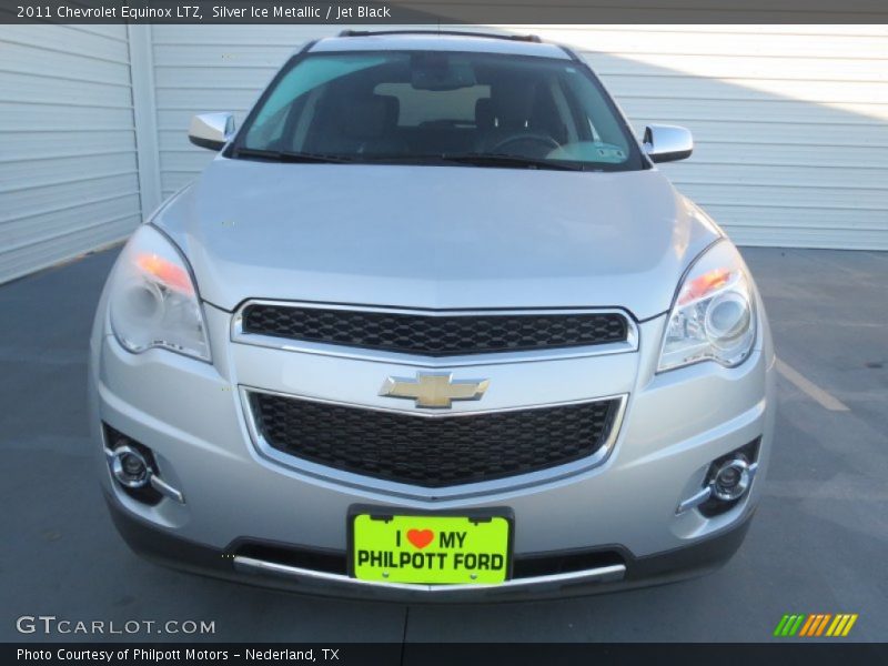 Silver Ice Metallic / Jet Black 2011 Chevrolet Equinox LTZ