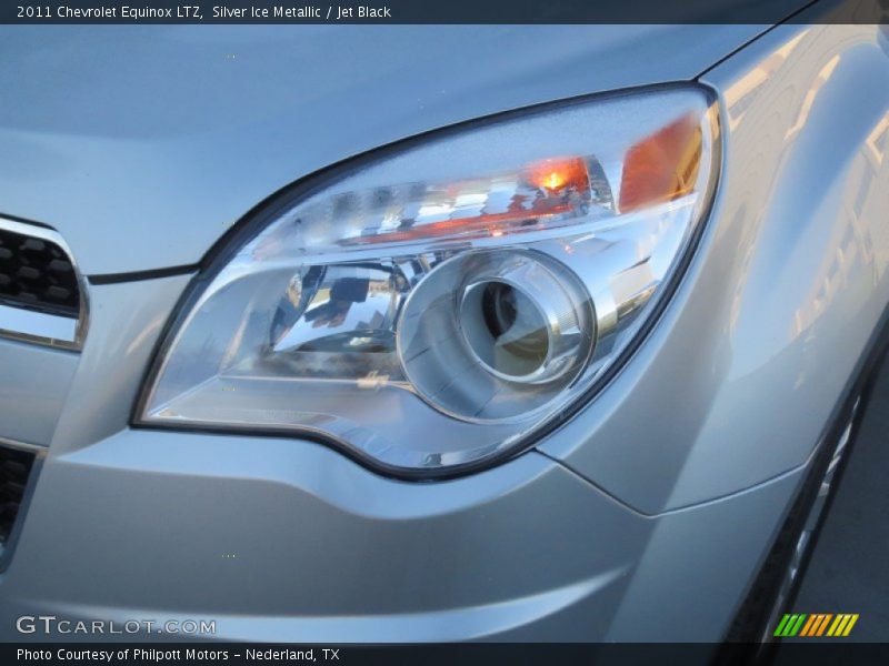 Silver Ice Metallic / Jet Black 2011 Chevrolet Equinox LTZ