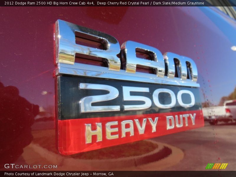 Deep Cherry Red Crystal Pearl / Dark Slate/Medium Graystone 2012 Dodge Ram 2500 HD Big Horn Crew Cab 4x4