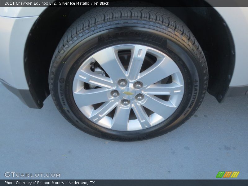 Silver Ice Metallic / Jet Black 2011 Chevrolet Equinox LTZ
