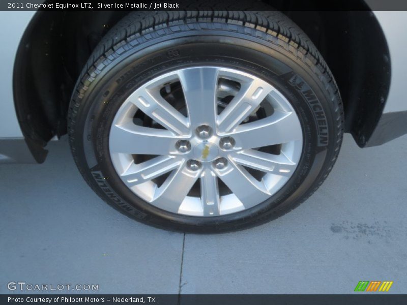 Silver Ice Metallic / Jet Black 2011 Chevrolet Equinox LTZ