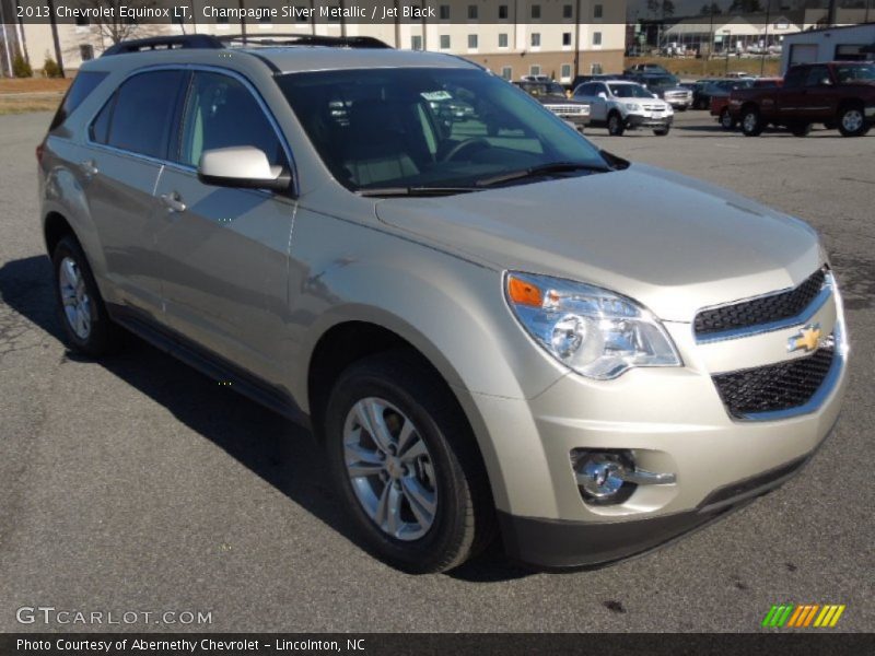 Champagne Silver Metallic / Jet Black 2013 Chevrolet Equinox LT