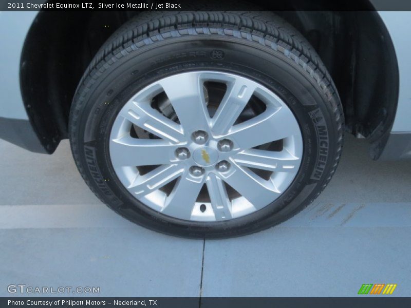 Silver Ice Metallic / Jet Black 2011 Chevrolet Equinox LTZ