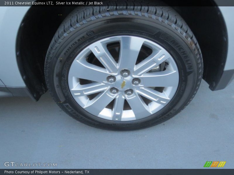 Silver Ice Metallic / Jet Black 2011 Chevrolet Equinox LTZ