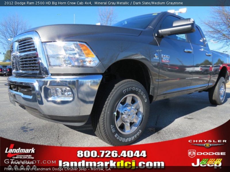 Mineral Gray Metallic / Dark Slate/Medium Graystone 2012 Dodge Ram 2500 HD Big Horn Crew Cab 4x4