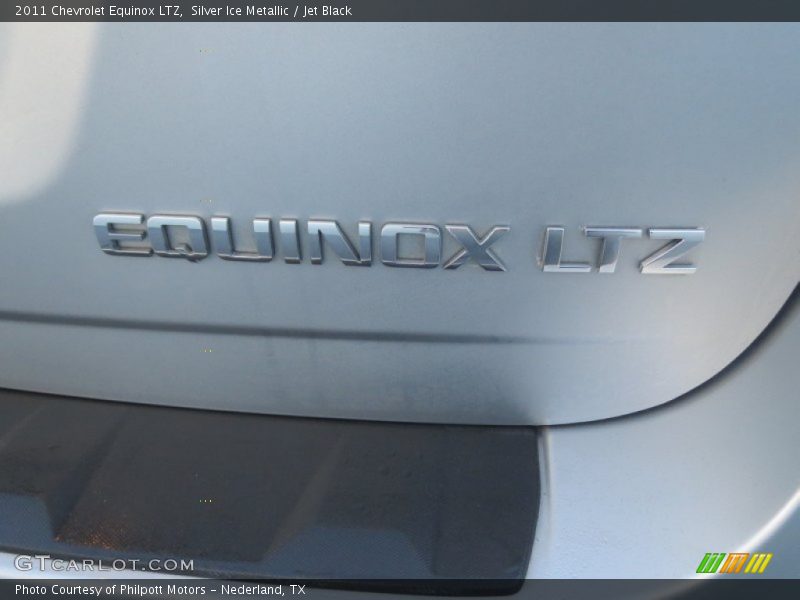 Silver Ice Metallic / Jet Black 2011 Chevrolet Equinox LTZ