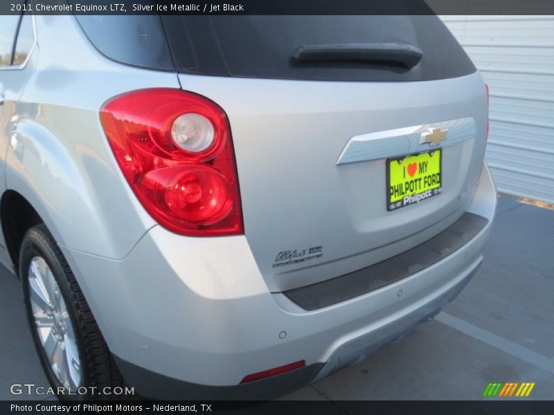 Silver Ice Metallic / Jet Black 2011 Chevrolet Equinox LTZ