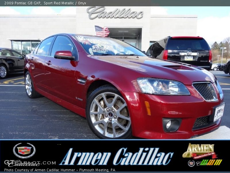 Sport Red Metallic / Onyx 2009 Pontiac G8 GXP