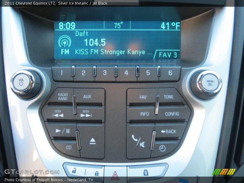 Silver Ice Metallic / Jet Black 2011 Chevrolet Equinox LTZ