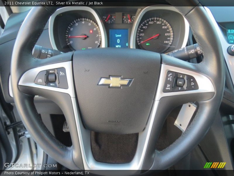 Silver Ice Metallic / Jet Black 2011 Chevrolet Equinox LTZ