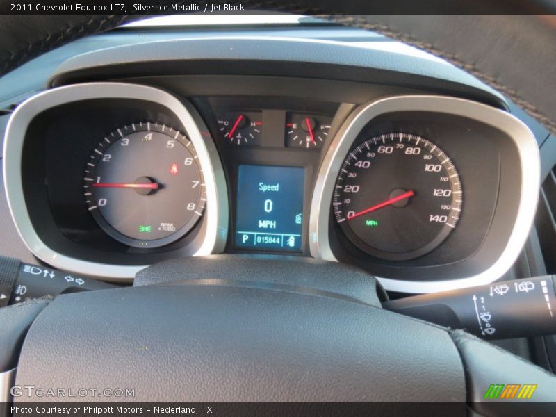 Silver Ice Metallic / Jet Black 2011 Chevrolet Equinox LTZ