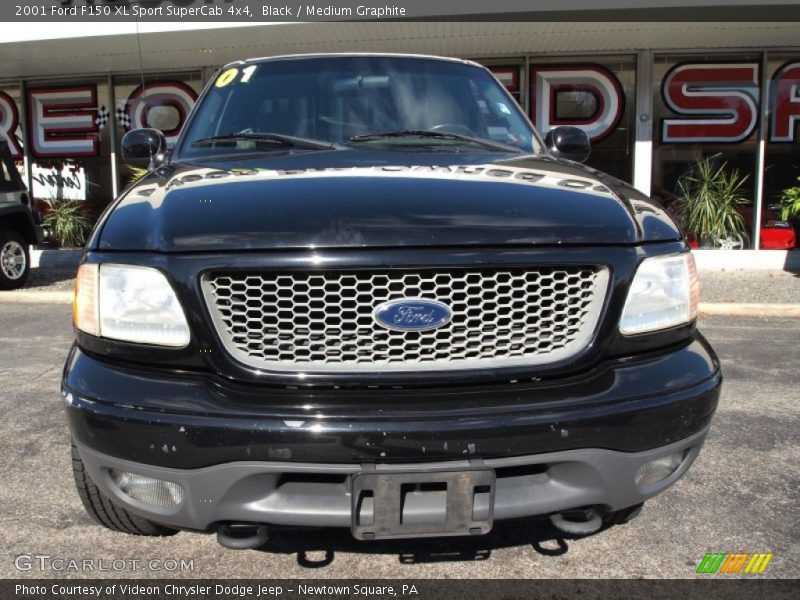 Black / Medium Graphite 2001 Ford F150 XL Sport SuperCab 4x4