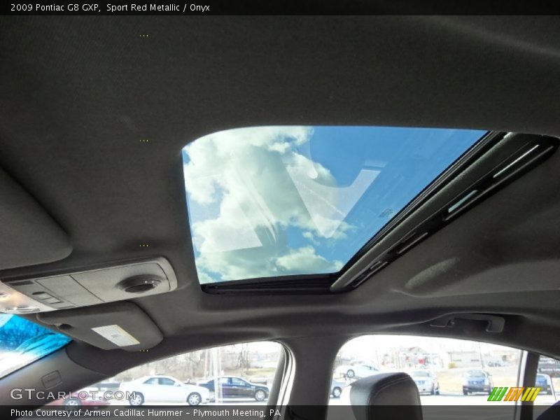 Sunroof of 2009 G8 GXP