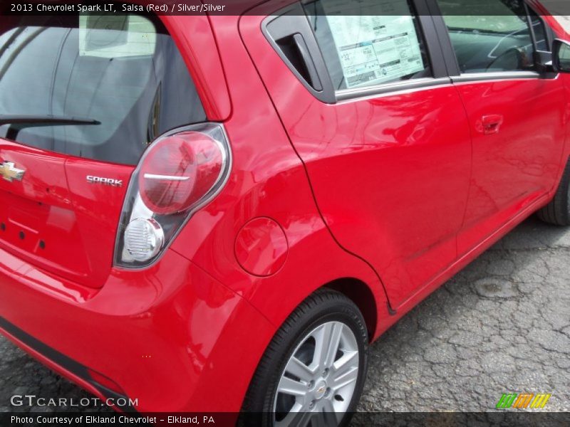 Salsa (Red) / Silver/Silver 2013 Chevrolet Spark LT