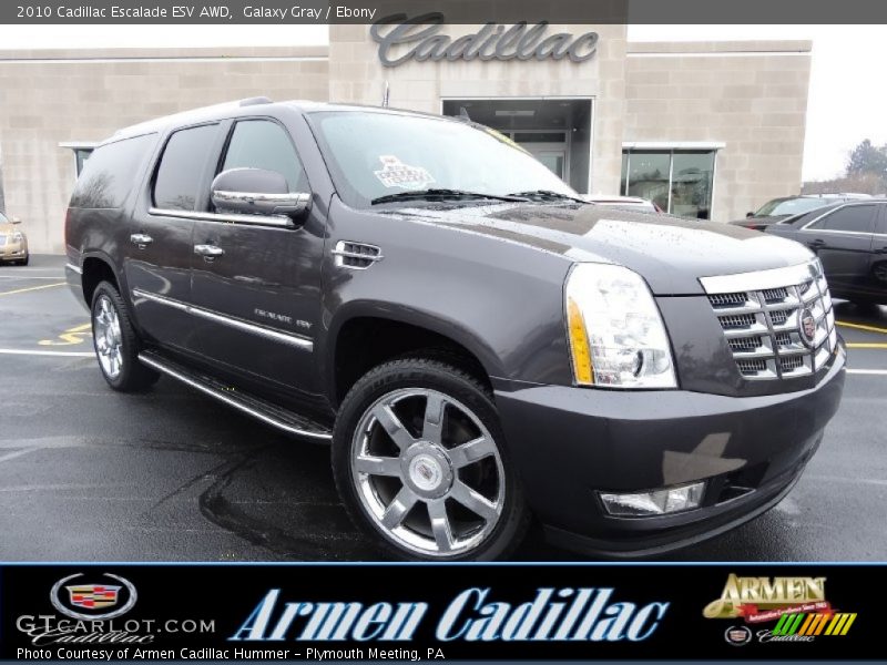 Galaxy Gray / Ebony 2010 Cadillac Escalade ESV AWD